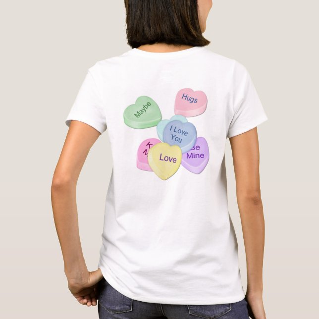 Camiseta Corações e Texto Doces (Verso)