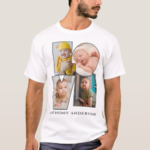 Camiseta Corações e texto personalizados de modelo de amor
