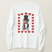 Corações Em Fogo Para Vocês Poodle Ladies Tiirt