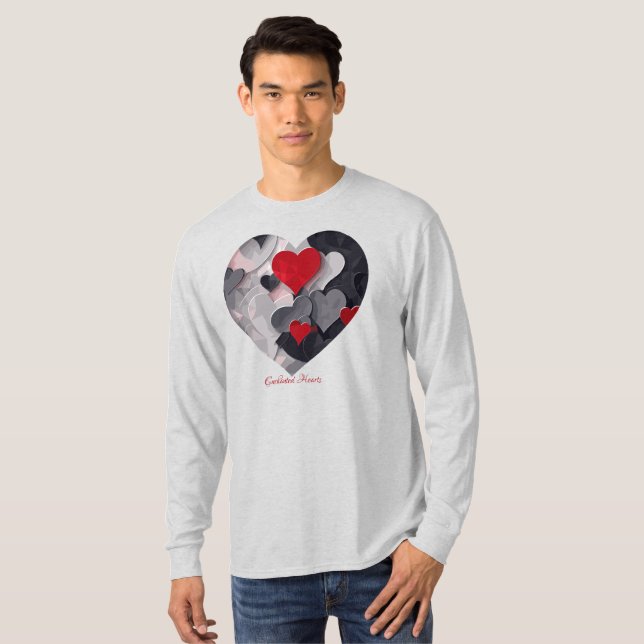 Camiseta Corações Enfeitiçados (Frente Completa)