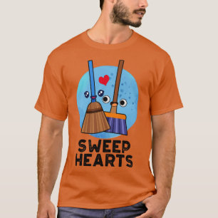 Camiseta Corações Engraçados Corações Doces Broom Pun 1