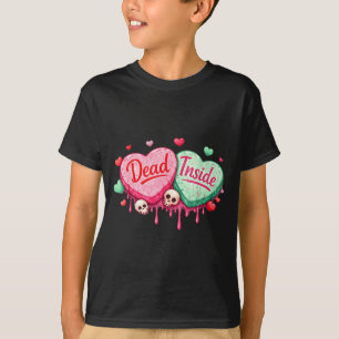 Camiseta Corações engraçados do dia anti-são-valentim morto