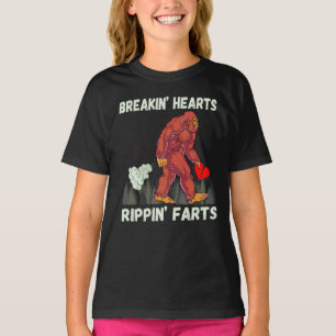 Camiseta Corações Engraçados Quebrando Peitos
