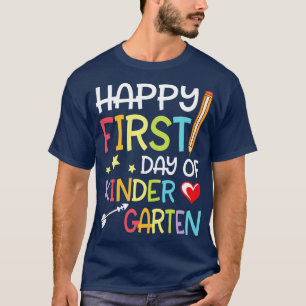 Camiseta Corações Estrelas Sentem Estudantes Felizes Primei
