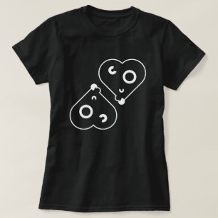 Camiseta Corações Geométricos Abstratos   Gráfico Simbólico