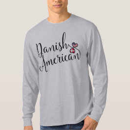 Camiseta Corações Invertidos Dinamarquês Americano