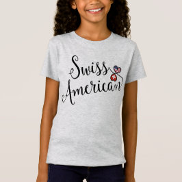 Camiseta Corações Invertidos Suíços Americanos