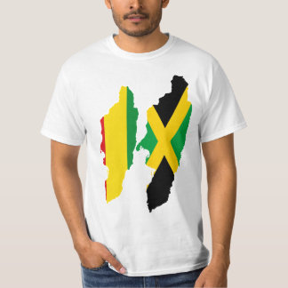 Camiseta Corações, Jamaica e Rasta/Etiópia duplos