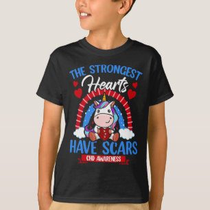Camiseta Corações Mais Fortes Têm Sensibilização Para Chd C