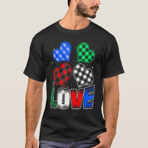 Camiseta Corações Marcados Com Amor Para Casais Dia dos Nam