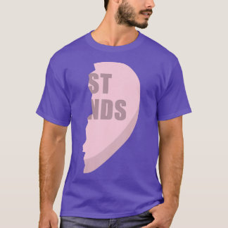 Camiseta Corações Melhor Amigo T s Correspondendo a Camiset