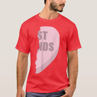 Camiseta Corações Melhor Amigo T s Correspondendo Bff Outfi