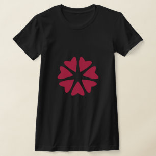 Camiseta Corações Nucleares - vermelho magenta - imagem.