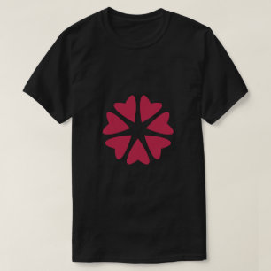 Camiseta Corações Nucleares - vermelho magenta - imagem.