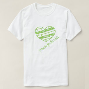Camiseta Corações para as Artes, Apoio à Arte do Coração Ve