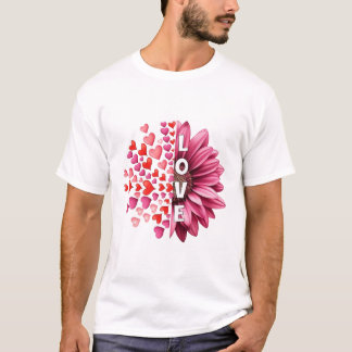 Camiseta Corações pela Metade Amor em Festa