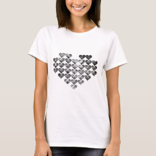 Camiseta Corações pretos