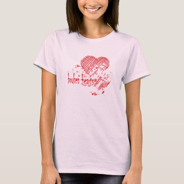 Camiseta corações quebrados (Frente)
