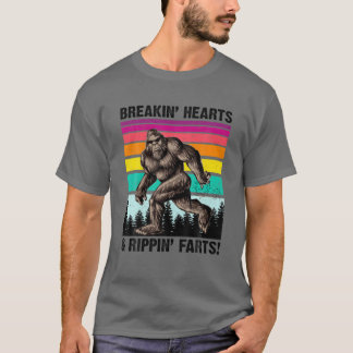 Camiseta Corações quebrados e peitos de chicote retrô V