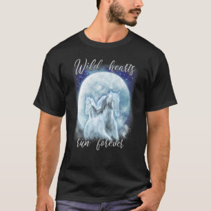 Camiseta Corações Selvagens Correm para sempre Cavalgada do