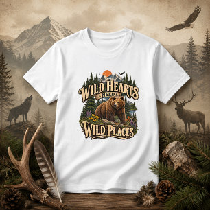 Camiseta Corações Selvagens Precisam de Lugares Selvagens c