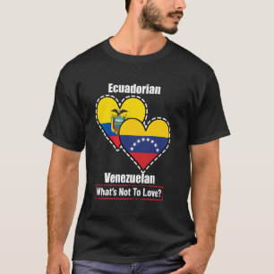 Camiseta Corações Venezuelanos Equatorianos Bandeiras O Que