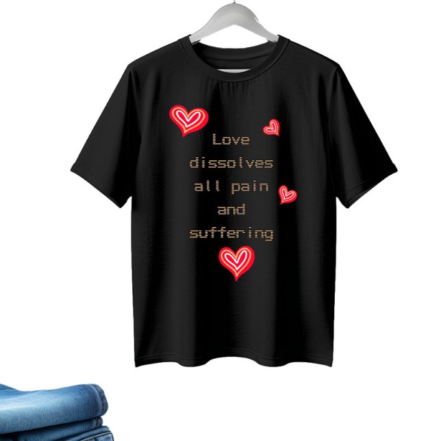 Camiseta Corações vermelhos (Criador carregado)