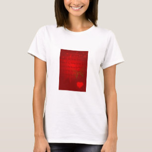 Camiseta Corações Vermelhos namorados