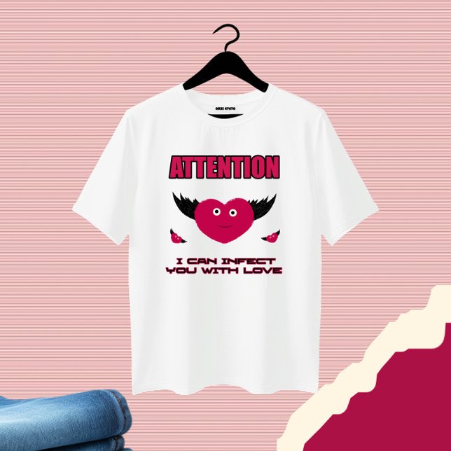 Camiseta Corações voadores (Criador carregado)