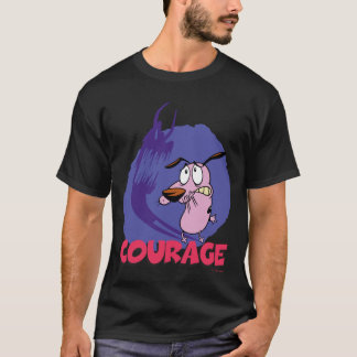 Camiseta Coragem ao Cachorro | Gráfico de sombra