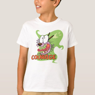 Camiseta Coragem ao Cachorro Gráfico Fantasma