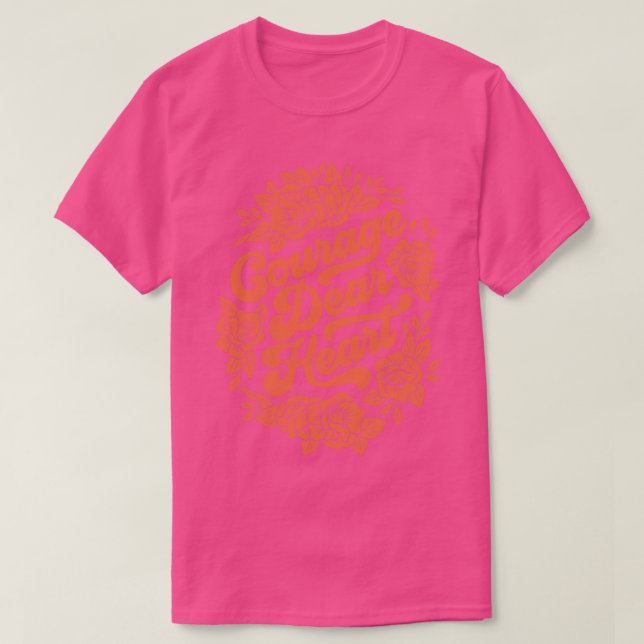 Camiseta Coragem Caro Coração (Frente do Design)