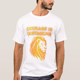 Camiseta Coragem é Contagiosa Leão