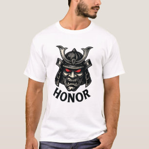 Camiseta Coragem e Honra Samurai