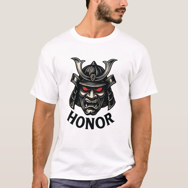 Camiseta Coragem e Honra Samurai (Frente)