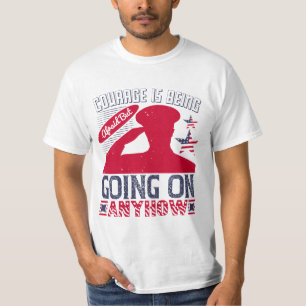 Camiseta Coragem está receando, mas de qualquer forma