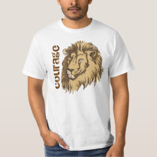 Camiseta Coragem feita sob encomenda principal do t-shirt