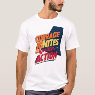 CAMISETA “CORAGEM INCENDI AÇÃO”