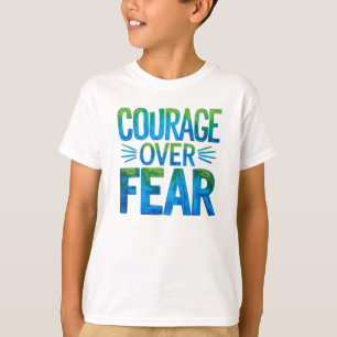 Camiseta Coragem sobre o medo