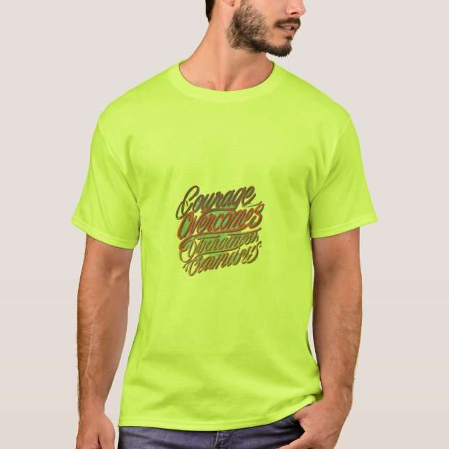 Camiseta Coragem supera barreiras (Frente)