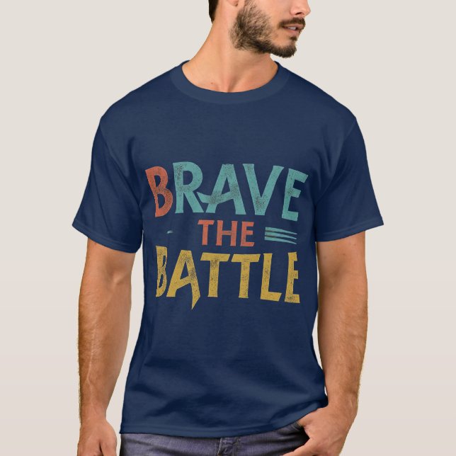 Camiseta Corajosa a batalha (Frente)
