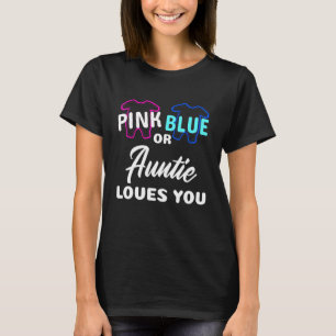 Camiseta Corajoso Da Tia Azul Cor-De-Rosa, Amante Y