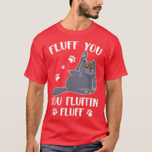 Camiseta Corajoso Seu Fluffin Fluff Para Gato Me Empresta
