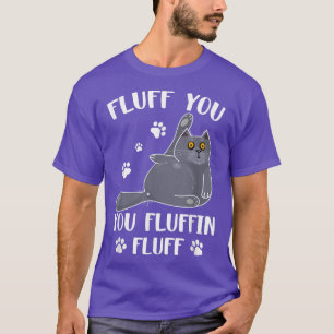 Camiseta Corajoso Seu Fluffin Fluff Para Gato Me Empresta