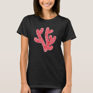 Camiseta Coral Hearts Namorados S Day Polyp Reef Girl