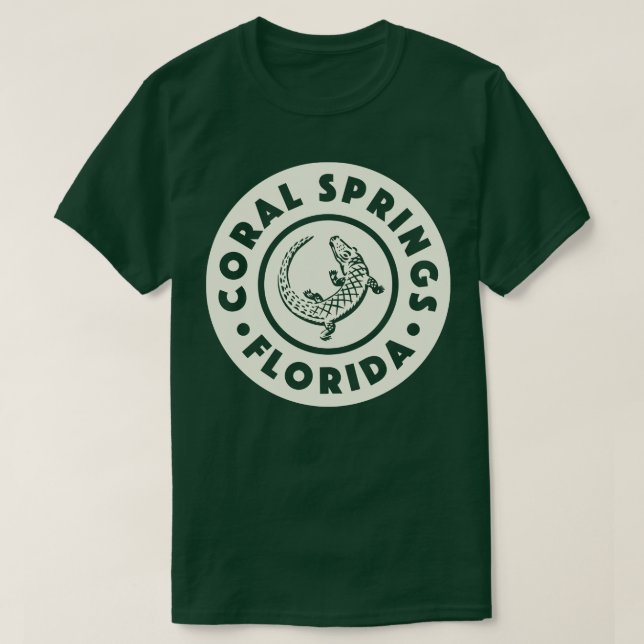 Camiseta Coral Primaveras Florida Circle Tan (Frente do Design)
