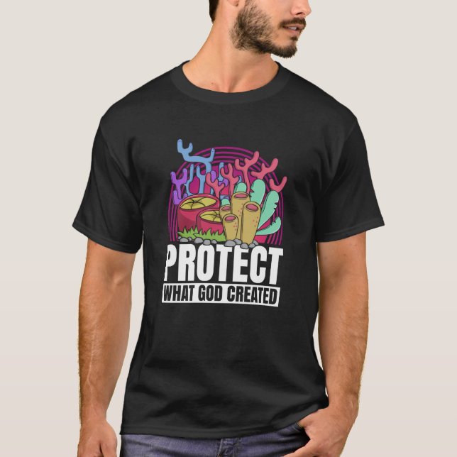 Camiseta Coral Reefs Nature Snorkling Ocean Environment (Frente)