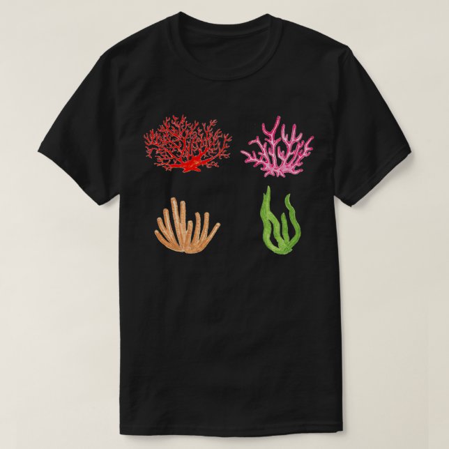 Camiseta coral sticker pack Classic TShirt (Frente do Design)