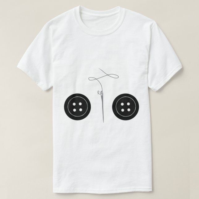 Camiseta coraline jones fofo como um botão (Frente do Design)