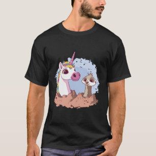 Camiseta Corante De Água Cento Unicórnio E Colorido De Meer